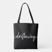 nautical DRIFT AWAY script | Tote Bag (Achterkant)