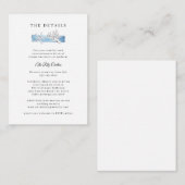 Nautical Driftwood Seashells Weddenschap Informatiekaartje (Voorkant / Achterkant)