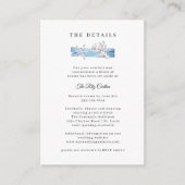 Nautical Driftwood Seashells Weddenschap Informatiekaartje (Voorkant)