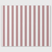 Nautical Dusty Pink & White Striped Cadeaupapier (Vlak)
