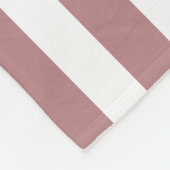 Nautical Dusty Pink & White Striped Fleece Deken (Hoek)
