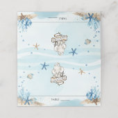 Nautical Elephant Baby shower Ahoy Het is een jong Plaatskaartje (Buitenkant ongevouwen)