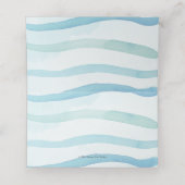 Nautical Elephant Baby shower Ahoy Het is een jong Plaatskaartje (Binnenkant ongevouwen)