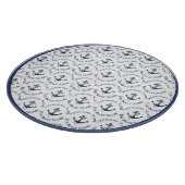 Nautical Family Boat Name Navy Anchor Snijplank (Hoek)