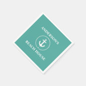 Nautical Family Name Beach House Servet (Hoek)