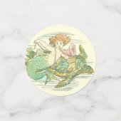 Nautical Fantasy Mermaids Birthday Party Confetti (Kleine voorkant)