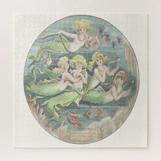 Nautical Fantasy Mermaids Cameo Legpuzzel (Verticaal)