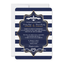 Nautical, FAUX Burlap Stripes Wedding 2