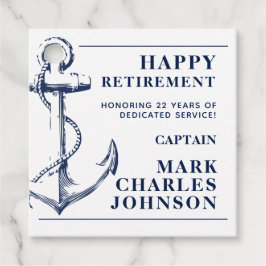 Nautical Favor Tags op zee Anchor Retirement Bedankjes Labels