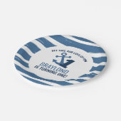Nautical First Birthday Paper Borden Papieren Bordje (Gekanteld)