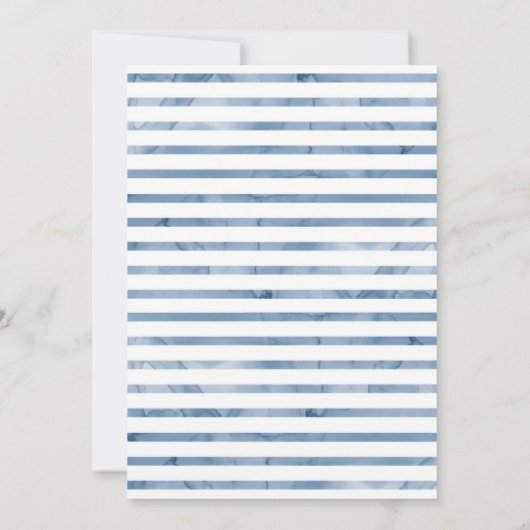 Nautical First Birthday Uitnodiging (Achterkant)