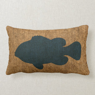 Nautical Fish Deep Zee Blue Kussen