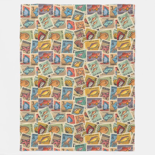 Nautical Fisherman's Fleece Deken (Voorkant)