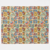 Nautical Fisherman's Fleece Deken (Voorkant (Horizontaal))