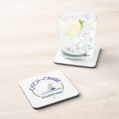 Nautical Fishing Coaster – Catch & Cruise Destin Bier Onderzetter (Rechterzijde)