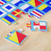 Nautical Flag Double Puzzle Legpuzzel (Zijkant)