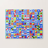Nautical Flag Double Puzzle Legpuzzel (Horizontaal)