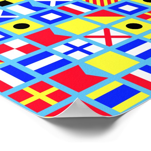 Nautical Flag Poster (Hoek)