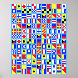 Nautical Flag Poster