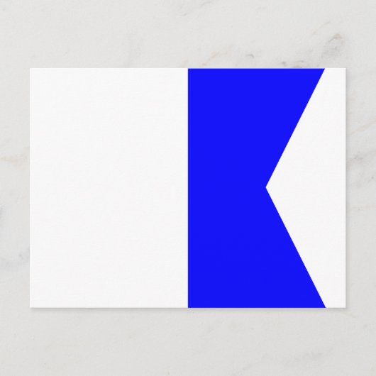 Nautical Flag Signal Letter A (Alfa) Briefkaart (Voorkant)