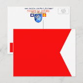 Nautical Flag Signal Letter B (Bravo) Briefkaart (Voorkant / Achterkant)