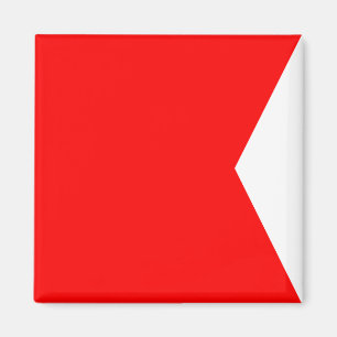 Nautical Flag Signal Letter B (Bravo) Magneet