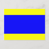Nautical Flag Signal Letter D (Delta) Briefkaart (Voorkant)