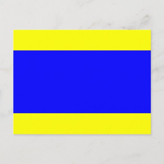 Nautical Flag Signal Letter D (Delta) Briefkaart (Voorkant)