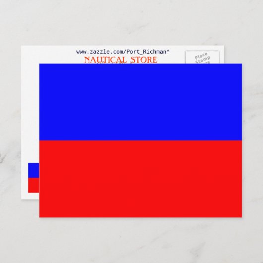 Nautical Flag Signal Letter E (Echo) Briefkaart (Voorkant / Achterkant)