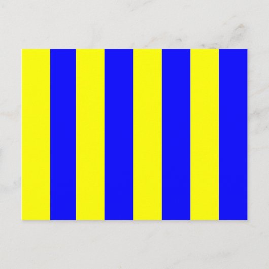 Nautical Flag Signal Letter G (Golf) Briefkaart (Voorkant)
