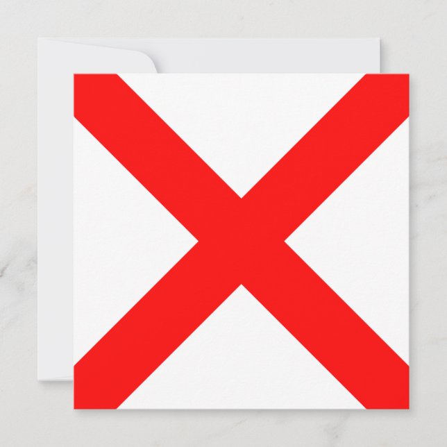 Nautical Flag Signal Victor Letter V (Voorkant)