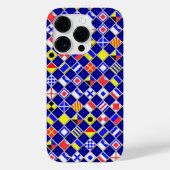 Nautical Flagers Checkered Pattern Case-Mate iPhone Case (Achterkant)
