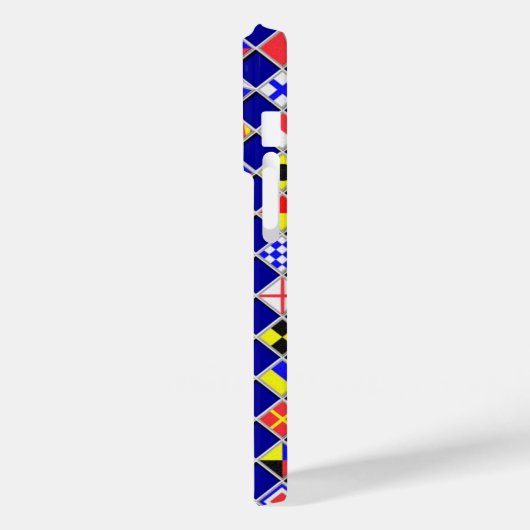 Nautical Flagers Checkered Pattern Case-Mate iPhone Case (Achterkant / Links)