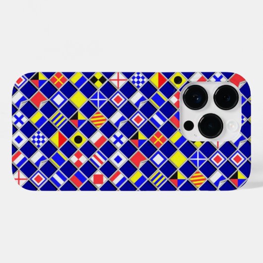 Nautical Flagers Checkered Pattern Case-Mate iPhone Case (Achterkant (horizontaal))