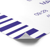 Nautical Flags Alphabet and Boat for Baby Room Poster (Hoek)