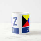 Nautical Flags Alphabet "Z" Zulu Koffiemok (Center)