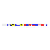 Nautical Flags Letters A (Alfa) - M (Mike) Grosgrain Lint (Voorkant)