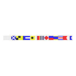 Nautical Flags Letters A (Alfa) - M (Mike) Grosgrain Lint