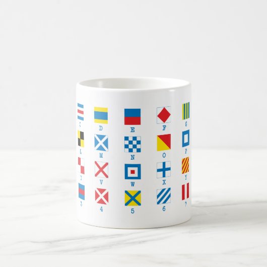 Nautical Flags Maritime Signals Alphabet Mok (Center)