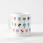 Nautical Flags Maritime Signals Alphabet Mok (Voorkant links)
