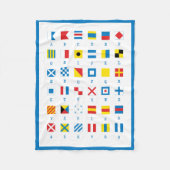 Nautical Flags Maritime Signals Baby Boy Fleece Deken (Voorkant)