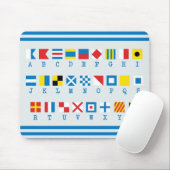 Nautical Flags Maritime Signals Mousepad Muismat (Met muis)