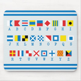 Nautical Flags Maritime Signals Mousepad Muismat