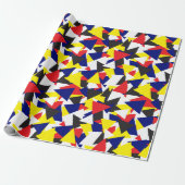 Nautical Flags Patterned Cadeaupapier (Uitgerold)