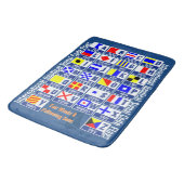 Nautical Flagt Alphabet Badmat (Gekanteld)