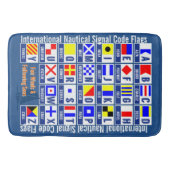 Nautical Flagt Alphabet Badmat (Voorkant)