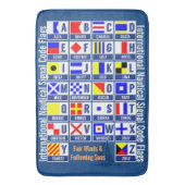 Nautical Flagt Alphabet Badmat (Voorkant Verticaal)
