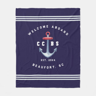 Nautical Fleece Blanket