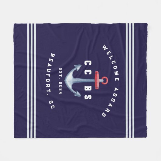 Nautical Fleece Blanket (Voorkant (Horizontaal))
