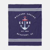 Nautical Fleece Blanket Deken (Voorkant)